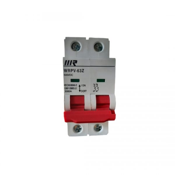 Llave DC 500V 20A Sistema Solar