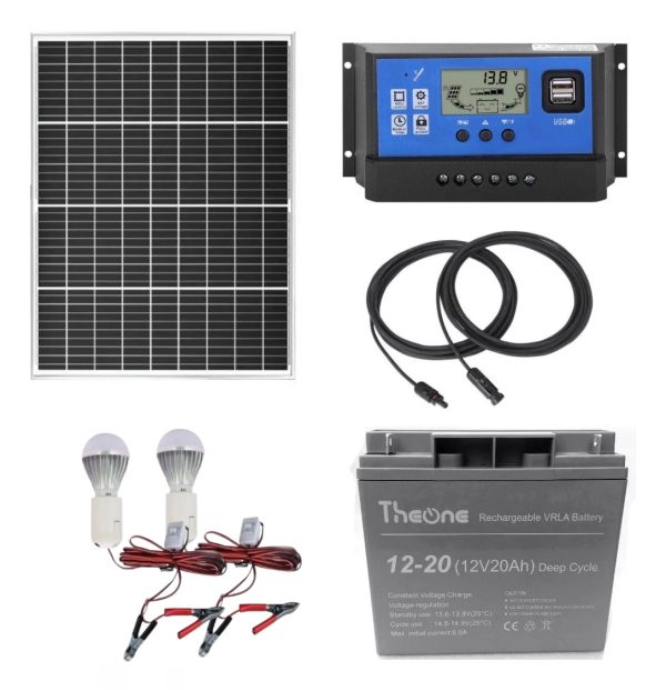 Kit Solar Fotovoltaico Camping 240w/d Luces